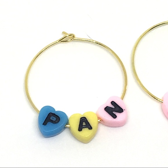 ‘Pan’ Beaded Hoops - Picture 3 of 4